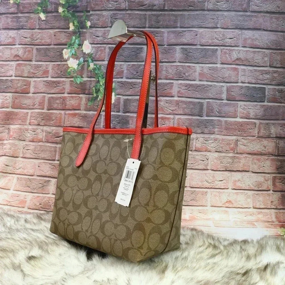 Coach * Original packing*  Mini City Tote In Signature Canvas CN733 - Picture 8 of 11